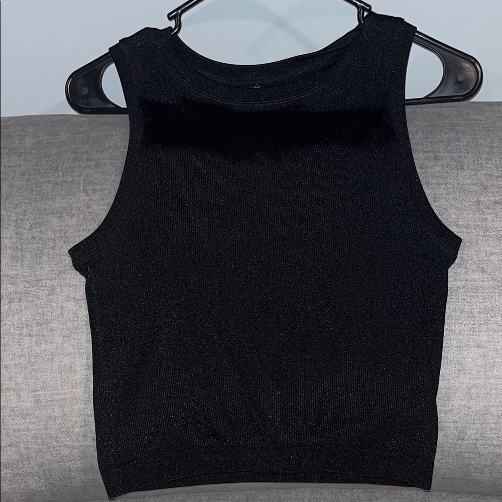 Express Black Shimmer Tank Top